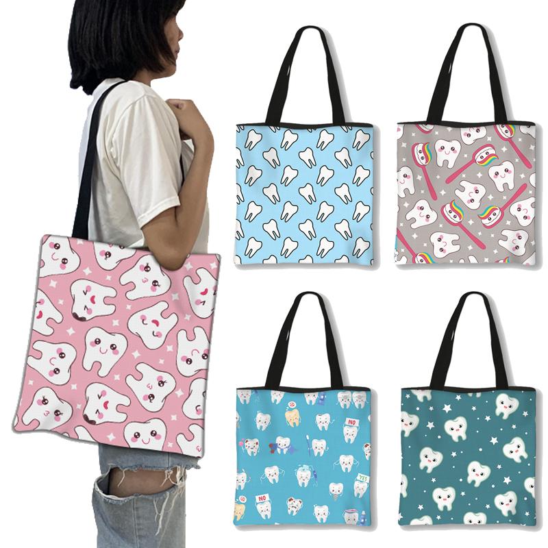 Evening Bags Cute Tooth Fairy Print Handbag Women Casual Tote Teeth Girls Shoulder Travel Dental Hygienist Storage Shopping Bag, Stdteeths02
Evening Bags Cute Tooth Fairy Print Handbag Women Casual Tote Teeth Girls Shoulder Travel Dental Hygienist Storage Shopping Bag, Stdteeths02