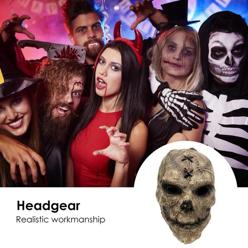 Party Masks Horror Realistic Scarecrow Masks Cosplay Halloween Costume for Adult 220823