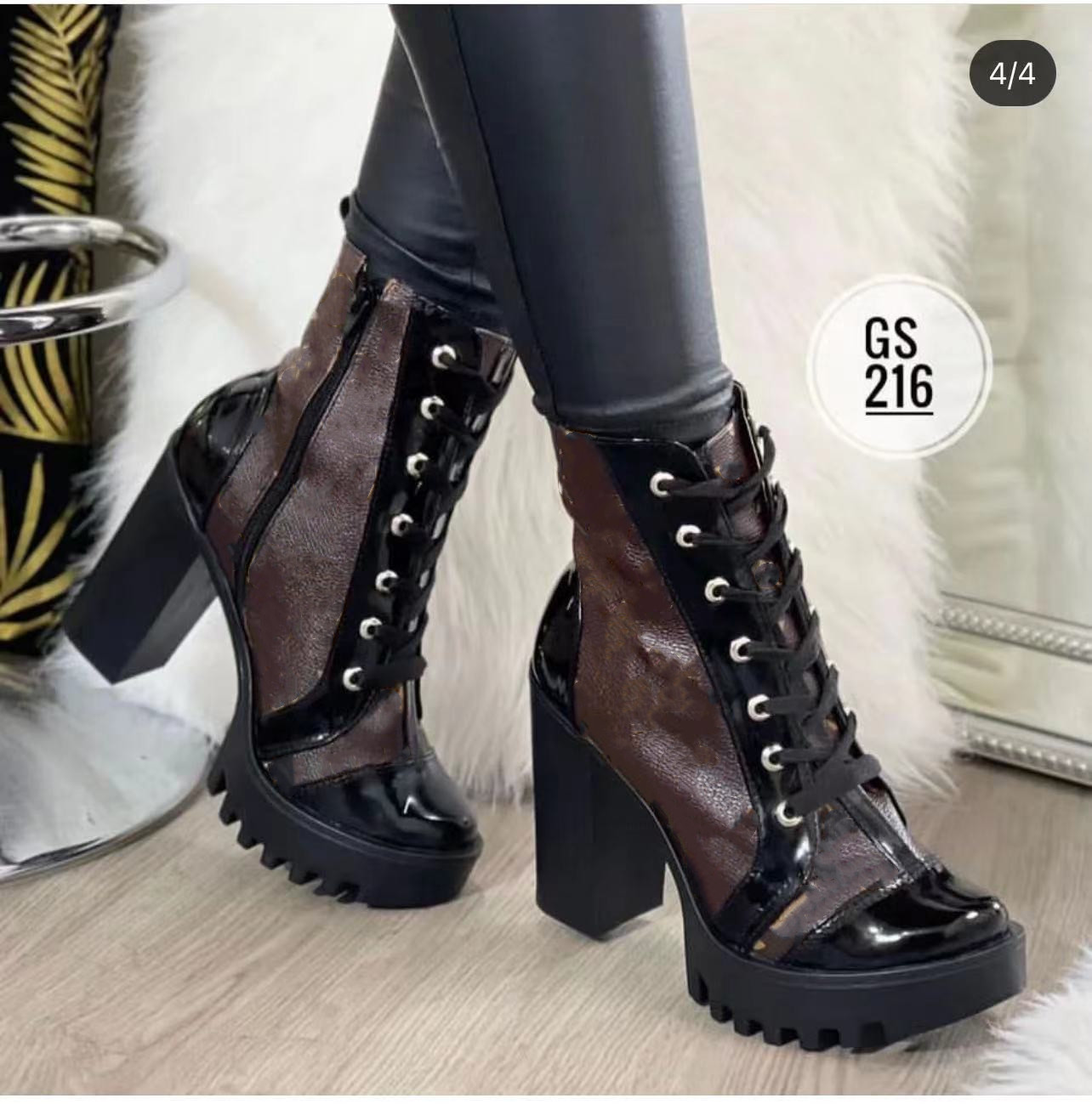 High heel martin boots autumn and winter thick heel women's shoes desert boots 100% praise zipper letter lace fashion ladies high heels large size -43, Black
High heel martin boots autumn and winter thick heel women's shoes desert boots 100% praise zipper letter lace fashion ladies high heels large size -43, Black