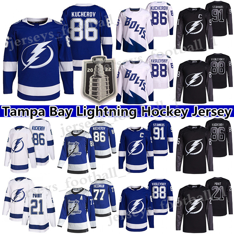Tampa Bay Lightning hockey jersey 2022 Stanley Cup Finals 86 Nikita Kucherov 21 Brayden Point 77 Victor Hedman 91 Steven Stamkos 88 Andrei Vasilevskiy jerseys, Blue mens
Tampa Bay Lightning hockey jersey 2022 Stanley Cup Finals 86 Nikita Kucherov 21 Brayden Point 77 Victor Hedman 91 Steven Stamkos 88 Andrei Vasilevskiy jerseys, Blue mens