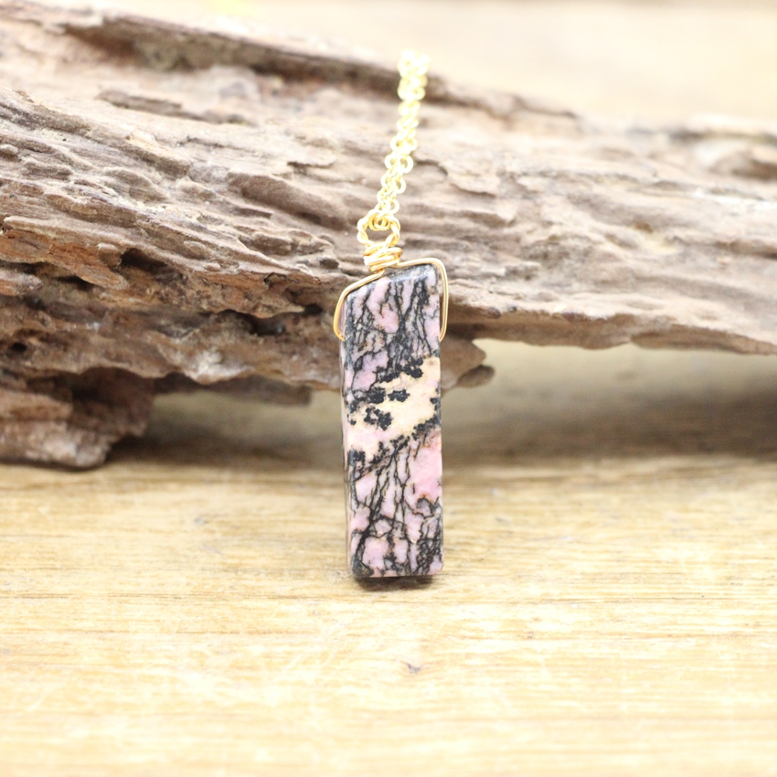Gold Chains Raw Stone Silce Slab Pendants necklaces Healing Reiki Crystal Amazonite Amethysts Quartz Lapis Gems Necklace Jewelry