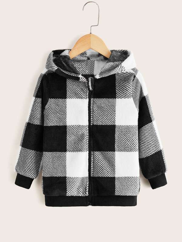 Toddler Boys Buffalo Zip Up Hooded Jacket SHE
