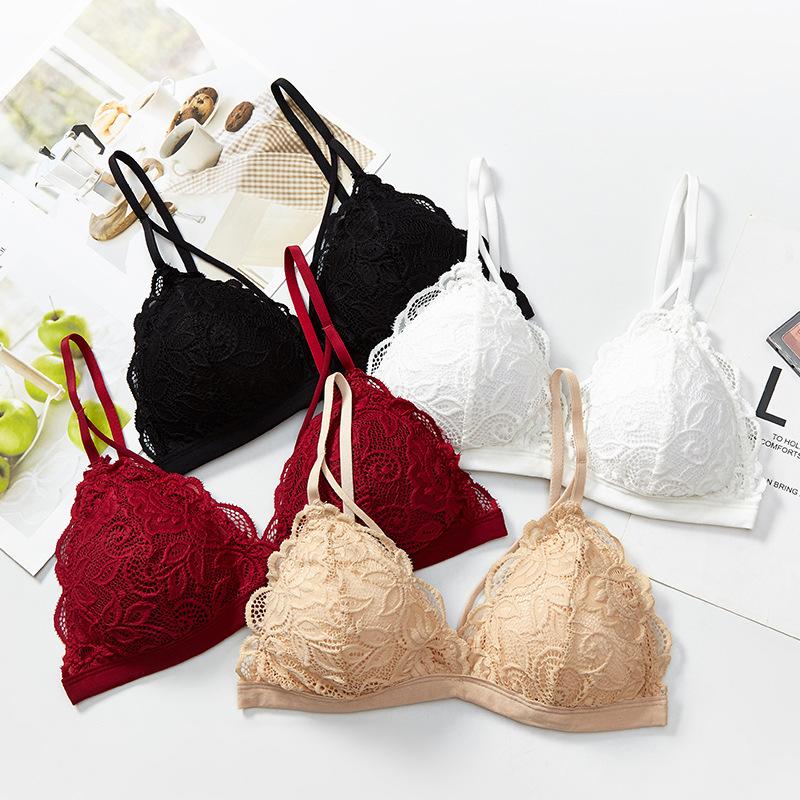 Bras Women Lace Bra Sexy Padded Backless Underwear Wire Free French Triangle Cup Thin Breathable Brassiere, Wt
Bras Women Lace Bra Sexy Padded Backless Underwear Wire Free French Triangle Cup Thin Breathable Brassiere, Wt