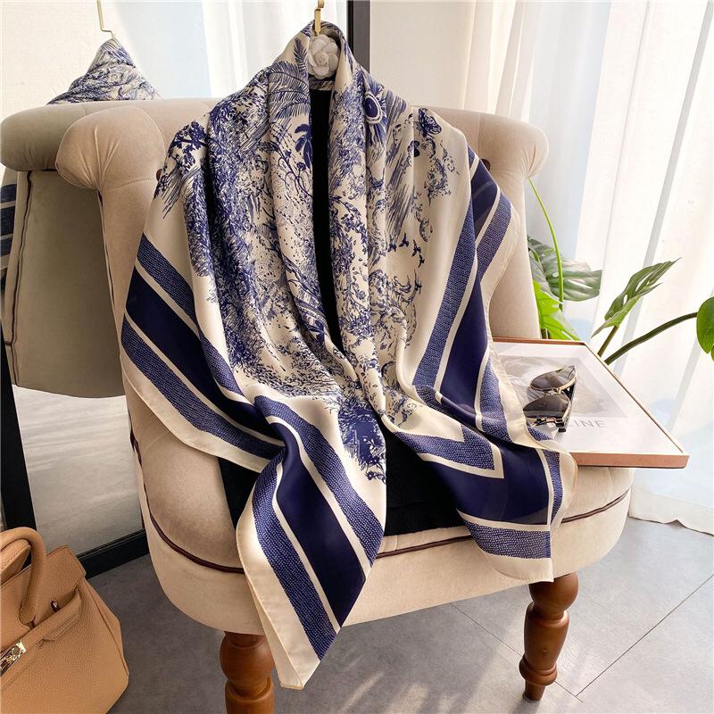 Scarves Spring Silk Square Scarf Women Shawl Luxury Headbands Print Lady Beach Hijab Design Female Foulard BufandaScarves
Scarves Spring Silk Square Scarf Women Shawl Luxury Headbands Print Lady Beach Hijab Design Female Foulard BufandaScarves