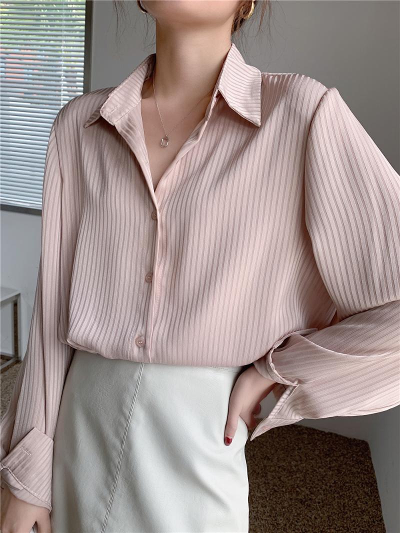 Women' Polos Women Shirts Ladies Striped Blouses Tops Full Sleeve Loose Elegant Spring Blusas Mujer 2022Women' Women'sWomen, White
Women' Polos Women Shirts Ladies Striped Blouses Tops Full Sleeve Loose Elegant Spring Blusas Mujer 2022Women' Women'sWomen, White