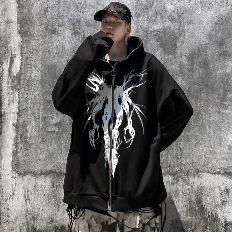 Hoodies Anime Loose Women's Zipper Men's Oversized size hooded Thin female jacket hoody oversized hoodie Y2k Top, Black
Hoodies Anime Loose Women's Zipper Men's Oversized size hooded Thin female jacket hoody oversized hoodie Y2k Top, Black
