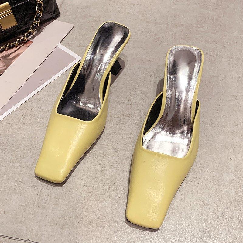 Slippers 2022 Summer Fashion High Heels PU Solid Mules Shoes For Women Indoor Outdoor Office Sexy Ladies Slides Thin, Black
Slippers 2022 Summer Fashion High Heels PU Solid Mules Shoes For Women Indoor Outdoor Office Sexy Ladies Slides Thin, Black