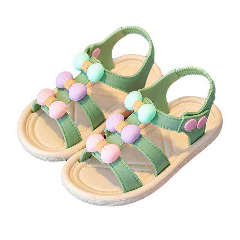 

Girls Sandals New Little Girls Fashion Sequin Princess Shoes Summer Soft Sole Beach Shoes Children Sandals Shoes for Kids Girls G220418