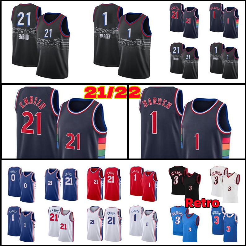 Joel 21 Embiid Mens City Jersey Jame 1 s Harden Tyrese 0 Maxey Basketball Jerseys Allen 3 Iverson High quality Shirt S, Mens jersey
Joel 21 Embiid Mens City Jersey Jame 1 s Harden Tyrese 0 Maxey Basketball Jerseys Allen 3 Iverson High quality Shirt S, Mens jersey
