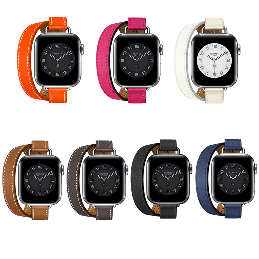 Double tour Smart Straps for Apple watch band 41mm 45mm 44mm 40mm 42mm 38mm Luxury Ladies Textured Genuine Leather watchband bracelet iWatch series 7 3 4 5 se 6 2 1 stra
Double tour Smart Straps for Apple watch band 41mm 45mm 44mm 40mm 42mm 38mm Luxury Ladies Textured Genuine Leather watchband bracelet iWatch series 7 3 4 5 se 6 2 1 stra