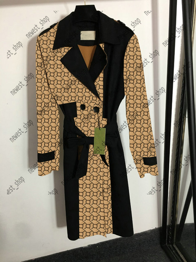 22ss Autumn womens trench coats designer luxury Women Windbreaker classical letter print jacket Color matching velvet Loose Long Belt Coat Female Windbreakers, Yellow
22ss Autumn womens trench coats designer luxury Women Windbreaker classical letter print jacket Color matching velvet Loose Long Belt Coat Female Windbreakers, Yellow