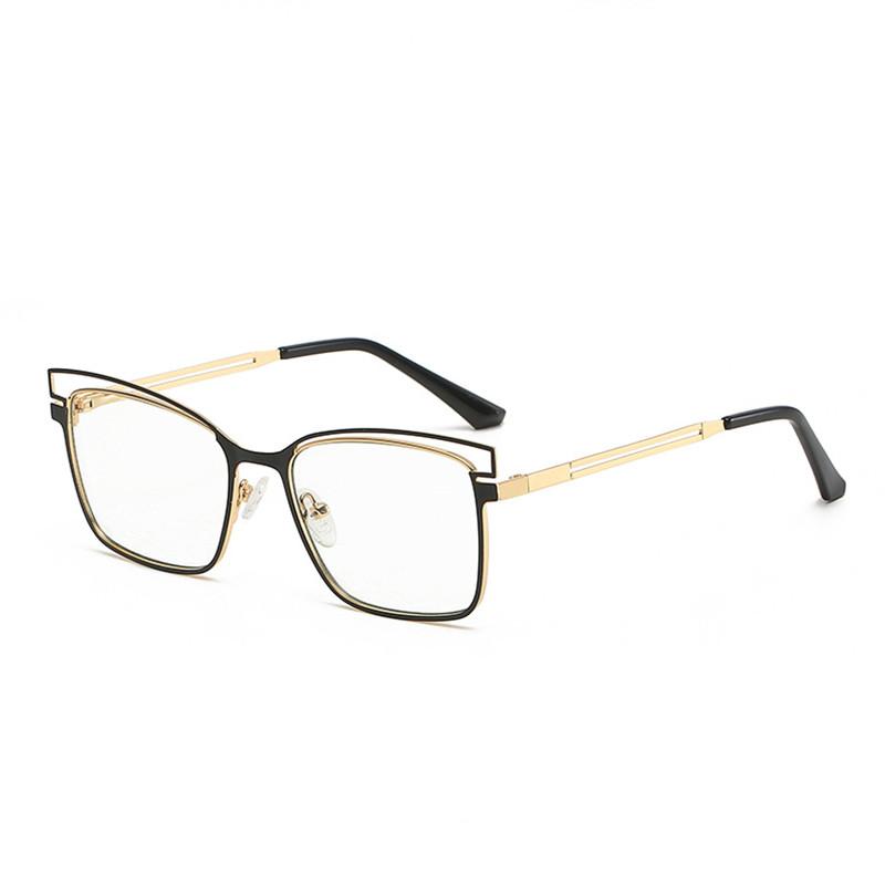 Fashion Sunglasses Frames Two-color Alloy Anti Blue Light Spectacle Ladies Personality Cat Eye Myopia Eyeglasses Metal Hollow Temples
Fashion Sunglasses Frames Two-color Alloy Anti Blue Light Spectacle Ladies Personality Cat Eye Myopia Eyeglasses Metal Hollow Temples