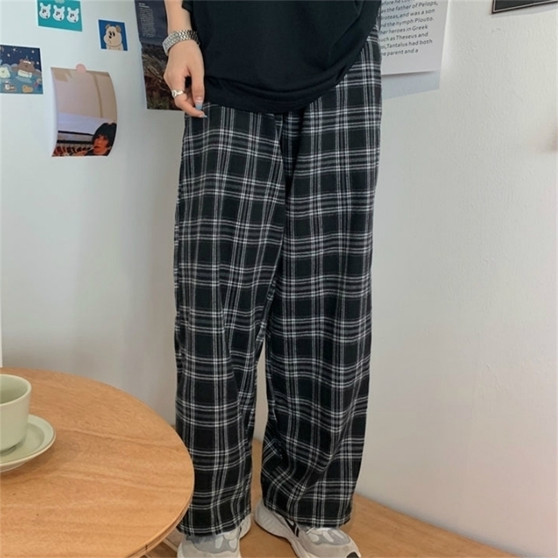 JMPRS Black Women Plaid Pants Casual Oversize Loose Wide Leg Trouser Retro Teens Harajuku Plus Size Hip-hop All-match Streetwear 220419
JMPRS Black Women Plaid Pants Casual Oversize Loose Wide Leg Trouser Retro Teens Harajuku Plus Size Hip-hop All-match Streetwear 220419