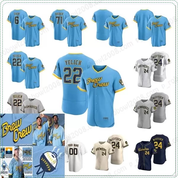 Milwaukee 2022 City Connect Brewers Corbin Burnes Jersey Basball Christian Yelich McCutchen Kolten Wong Josh Hader Lorenzo Cain Luis Urias Rowdy Tellez Taylor, Men
Milwaukee 2022 City Connect Brewers Corbin Burnes Jersey Basball Christian Yelich McCutchen Kolten Wong Josh Hader Lorenzo Cain Luis Urias Rowdy Tellez Taylor, Men