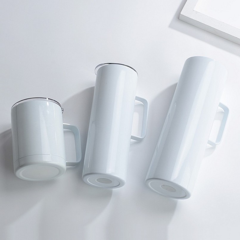 New Sublimation Tumbler 10oz 20oz 30oz Blank Stainless Steel White With Handle Double Wall Vacuum Insulated Travel Bottles Mug Wine Beer Cup sxa22
New Sublimation Tumbler 10oz 20oz 30oz Blank Stainless Steel White With Handle Double Wall Vacuum Insulated Travel Bottles Mug Wine Beer Cup sxa22