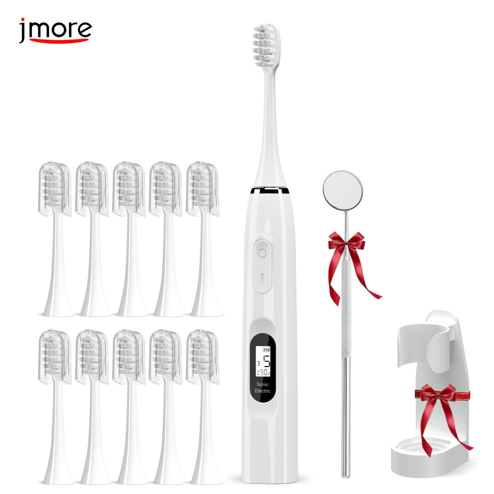 LCD Children Soft Bristle Ultrasound Toothbrush Jmore P5SC Kids USB Rehargeable IPX7 Replaceable Head Sonic Electric Toothbrush
LCD Children Soft Bristle Ultrasound Toothbrush Jmore P5SC Kids USB Rehargeable IPX7 Replaceable Head Sonic Electric Toothbrush