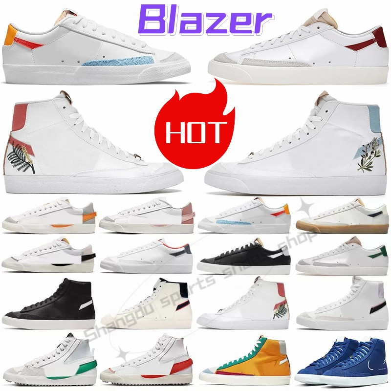 Blazer Mid 77 Vintage Blazers Jumbo Low Men Women Casual Shoes Black White Multi Color White Indigo Pine Green Mens Trainers Designer Platform Sneakers S66, 5-36-40 
Blazer Mid 77 Vintage Blazers Jumbo Low Men Women Casual Shoes Black White Multi Color White Indigo Pine Green Mens Trainers Designer Platform Sneakers S66, 5-36-40
