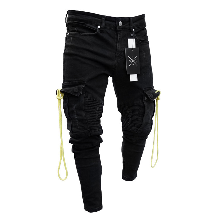 Mens Jeans New Fashion Style Jeans with Pocket Men Zipper Beggar Cropped Pants Man Cowboys Demin Pants Male Asian Size, Black
Mens Jeans New Fashion Style Jeans with Pocket Men Zipper Beggar Cropped Pants Man Cowboys Demin Pants Male Asian Size, Black