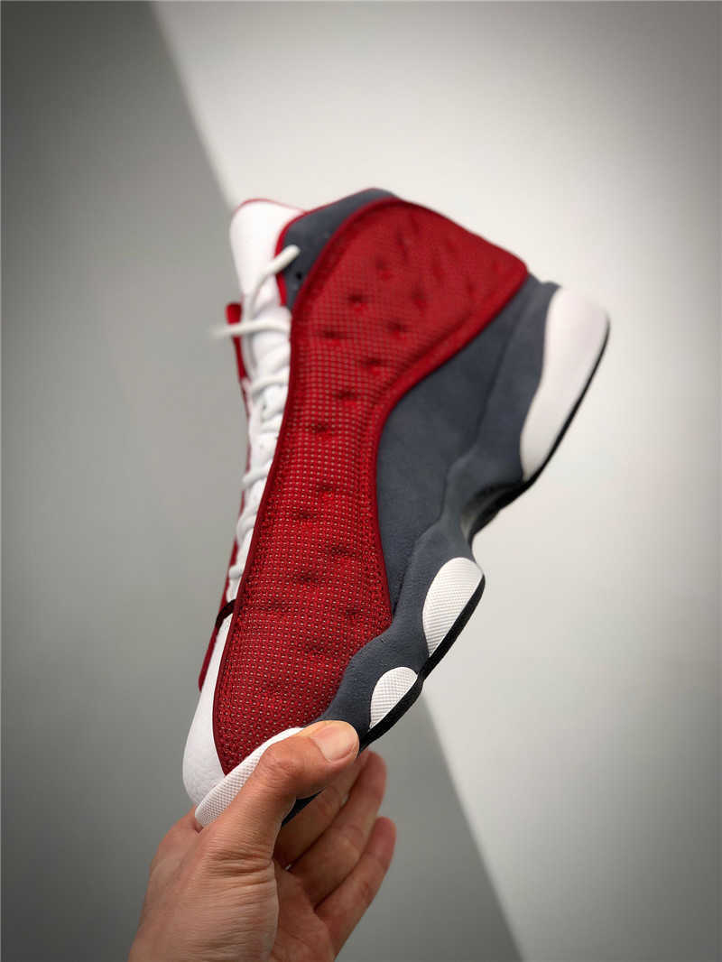 Shoes Authentic 13 Red Flint Outdoor Men Gym-red Grey White Black Navy University Blue Real Fiber 3m Reflective Original