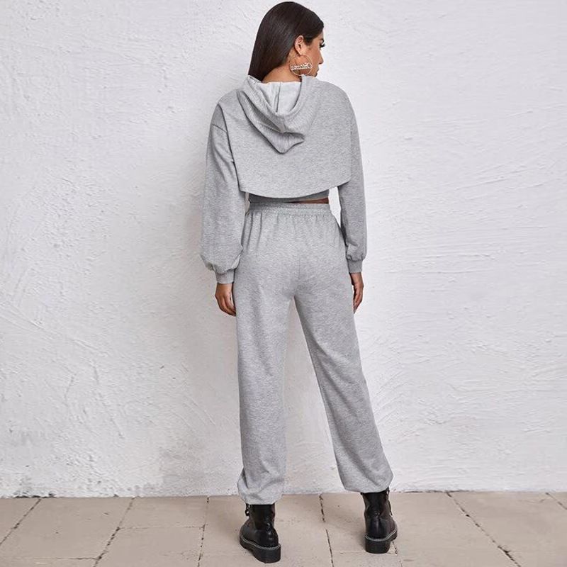Sweat Suit Women Fall/winter Hoodie Loose Vest Trousers Running Exercise Three-piece Sports Jogging Suit CX220329