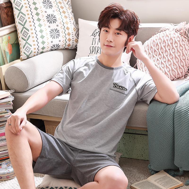 Men's Sleepwear Summer Mens Pajamas 100%Cotton Letter Striped Cartoon Pajama Set Short-sleeve Casual Men Pyjamas Plus Size -XXXXL Pijama Ho, 8106
Men's Sleepwear Summer Mens Pajamas 100%Cotton Letter Striped Cartoon Pajama Set Short-sleeve Casual Men Pyjamas Plus Size -XXXXL Pijama Ho, 8106