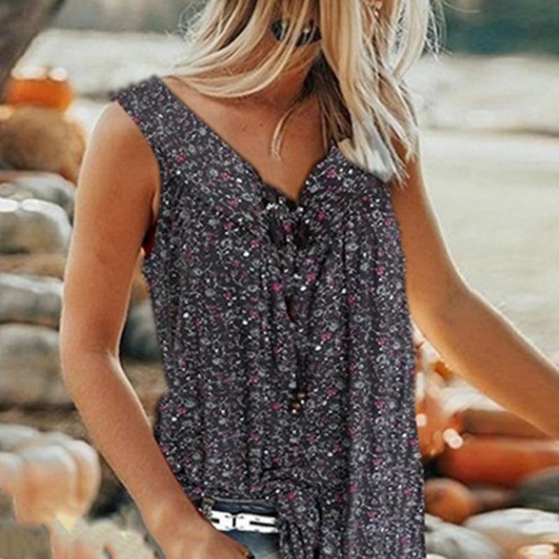 Women's Tanks & Camis V-neck Sleeveless Women Top Flowy Hem Pullover Floral Print Lady Vest For Daily WearWomen's, Green
Women's Tanks & Camis V-neck Sleeveless Women Top Flowy Hem Pullover Floral Print Lady Vest For Daily WearWomen's, Green