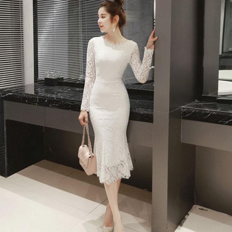 Casual Dresses Women Summer Lace 2022 O-neck Elegant Sexy Mid-Calf Sheath Long Sleeve Formal Party White Dress Black Female ClothesCasual, New arrival black
Casual Dresses Women Summer Lace 2022 O-neck Elegant Sexy Mid-Calf Sheath Long Sleeve Formal Party White Dress Black Female ClothesCasual, New arrival black