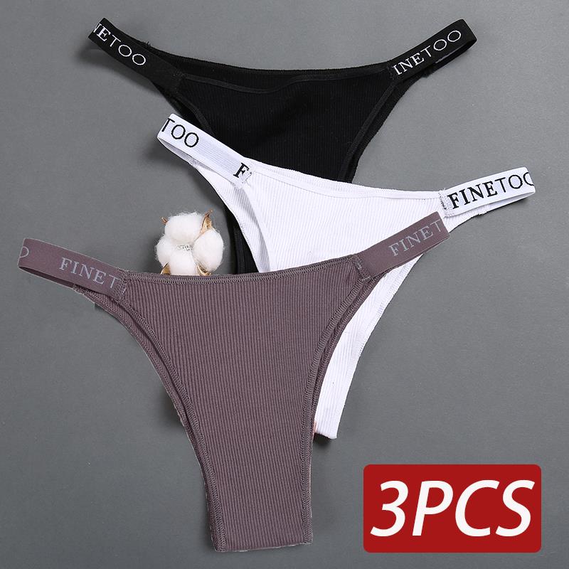 3pcs Set Cotton Panties Women Sexy Finetoo Letter Waist Female Underpants Womens Lingerie Thong Pantys Underwear Intimates, Set3
3pcs Set Cotton Panties Women Sexy Finetoo Letter Waist Female Underpants Womens Lingerie Thong Pantys Underwear Intimates, Set3