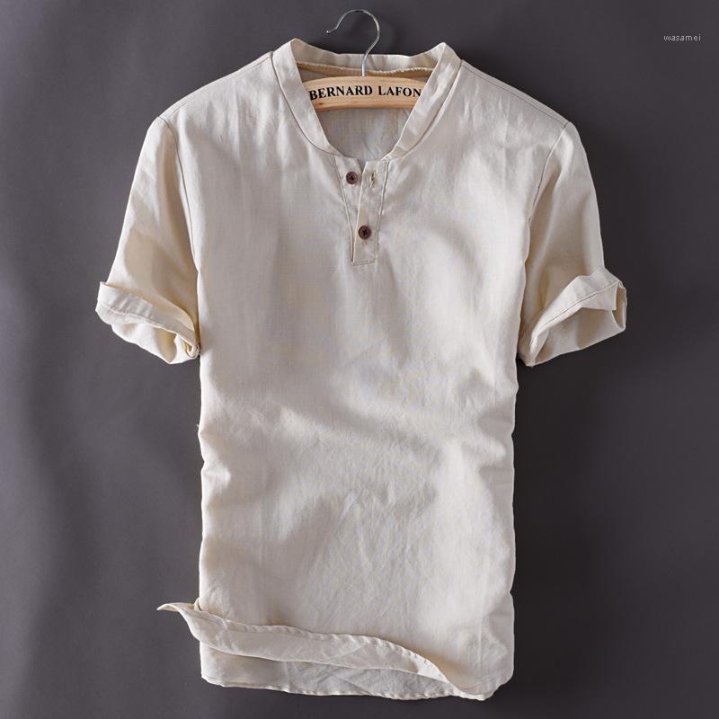 Sinicism Fashion Male Summer Cotton Linen Short Sleeve Shirts/Men Slim Fit Stand Collar Casual Shirts Brand Clothing Tops Men's, Khaki
Sinicism Fashion Male Summer Cotton Linen Short Sleeve Shirts/Men Slim Fit Stand Collar Casual Shirts Brand Clothing Tops Men's, Khaki