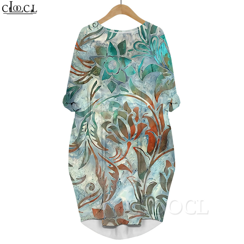 Women Dress Vintage Pattern 3D Graphics Printed Loose Daughter Dresses Kneelength Summer Pocket Dress Long Sleeves Dress 220616, Long sleeved dress 9
Women Dress Vintage Pattern 3D Graphics Printed Loose Daughter Dresses Kneelength Summer Pocket Dress Long Sleeves Dress 220616, Long sleeved dress 9