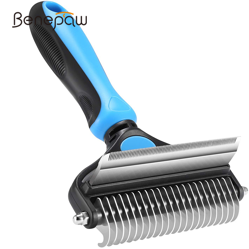 Benepaw Professional Dog Comb Rake 2 In 1 Safe Double-Sided Comfortable Handle Pet Grooming Brush For Mats Tangles Removing 220728
Benepaw Professional Dog Comb Rake 2 In 1 Safe Double-Sided Comfortable Handle Pet Grooming Brush For Mats Tangles Removing 220728