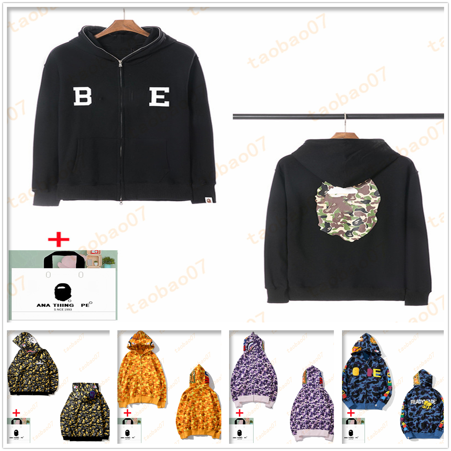 apes Men's Hoodies Shark Luminous camouflage high quality Sweatshirts men and women's cardigan hooded sweater zipper jacket Bring tote bag A19, 1pcs buttons
apes Men's Hoodies Shark Luminous camouflage high quality Sweatshirts men and women's cardigan hooded sweater zipper jacket Bring tote bag A19, 1pcs buttons