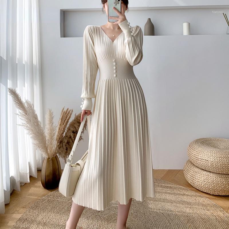 Casual Dresses Solid 2022 Thick Sweater Dress Elegant Women High Waist Slim Midi Autumn Winter Warm A-line Knit Femme Bodycon, Black
Casual Dresses Solid 2022 Thick Sweater Dress Elegant Women High Waist Slim Midi Autumn Winter Warm A-line Knit Femme Bodycon, Black