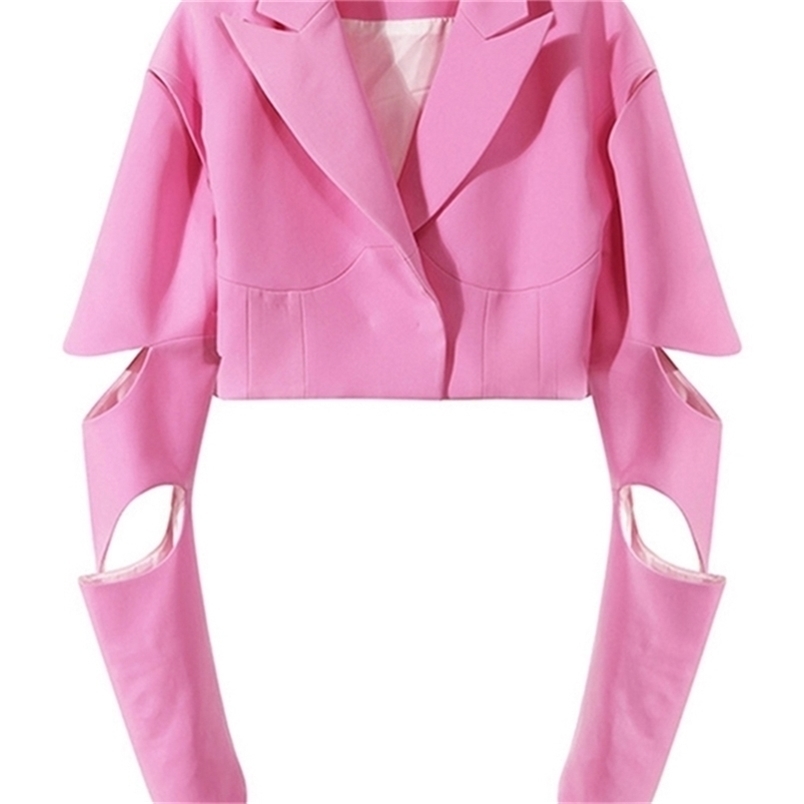EAM Women Black Hollow Out Short Blazer Lapel Long Sleeve Loose Fit Jacket Fashion Spring Autumn 1DE6002 220810, White
EAM Women Black Hollow Out Short Blazer Lapel Long Sleeve Loose Fit Jacket Fashion Spring Autumn 1DE6002 220810, White