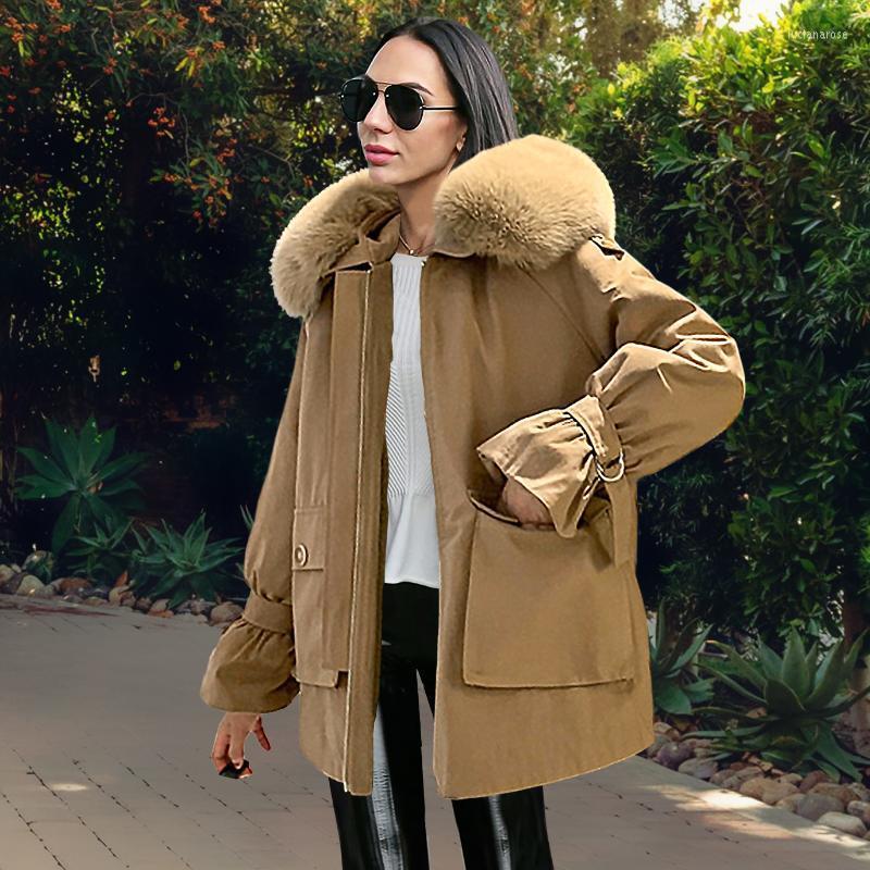 Women' Down & Parkas Large Natural Fur Hooded Winter Jacket Women Thick Warm Pocket Sash Tie Up Snow Coat Outerwear Luci22, Gray
Women' Down & Parkas Large Natural Fur Hooded Winter Jacket Women Thick Warm Pocket Sash Tie Up Snow Coat Outerwear Luci22, Gray