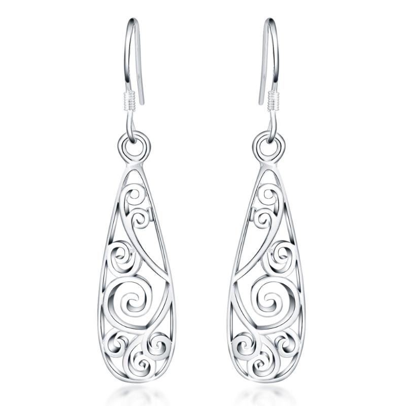 Dangle & Chandelier Promotion Cute Retro Women 925 Stamp Silver Earrings Girl Wedding Party Gifts High Quality Fashion Classic Jewelry Nice
Dangle & Chandelier Promotion Cute Retro Women 925 Stamp Silver Earrings Girl Wedding Party Gifts High Quality Fashion Classic Jewelry Nice
