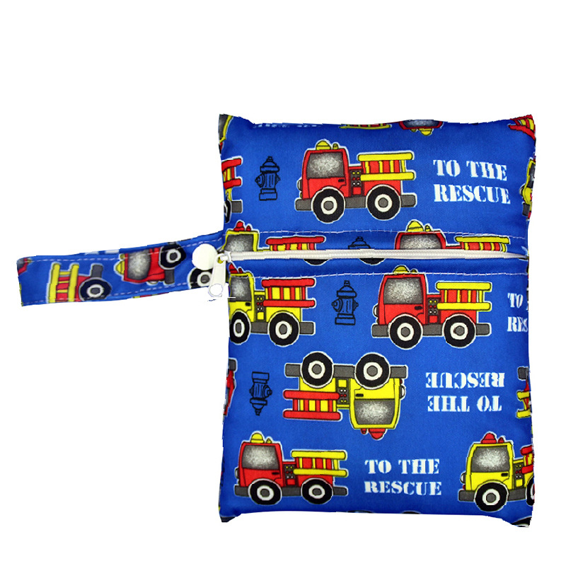 Waterproof Reusable Wet Bags Menstrual Nursing Pads Make up Stroller Travel Pocket Mini Bag For Baby Nursing Nappy