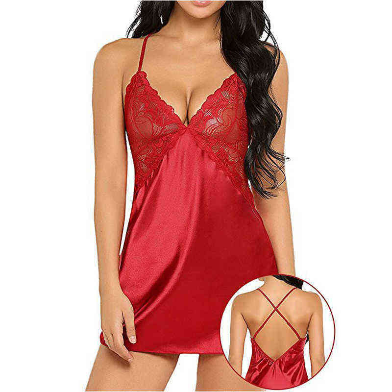Nxy Sexy Underwear Women Sexy Lace Sling Lingerie Nightwear Robe Babydoll Sleepwear Nightdress 0401