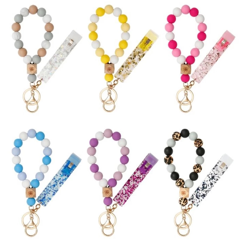 LOVE Letter Silicone beads, Bracelet, Key Ring, Leather Tassel, Amazon Ring, Lady