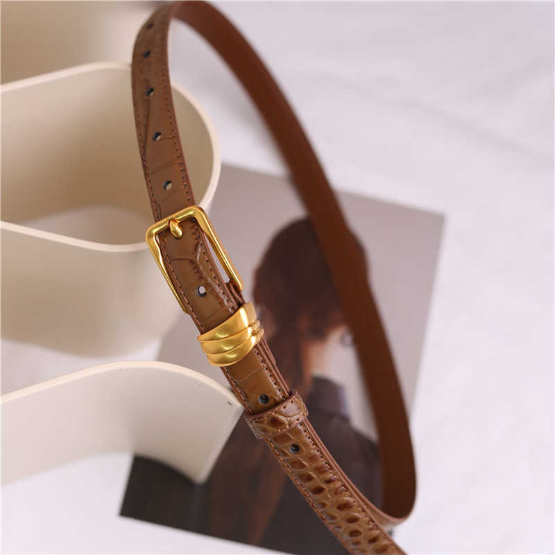 TopSelling First layer cow leather belt women's simple and versatile Korean fashion casual jeans waistband girl pin buckle belts