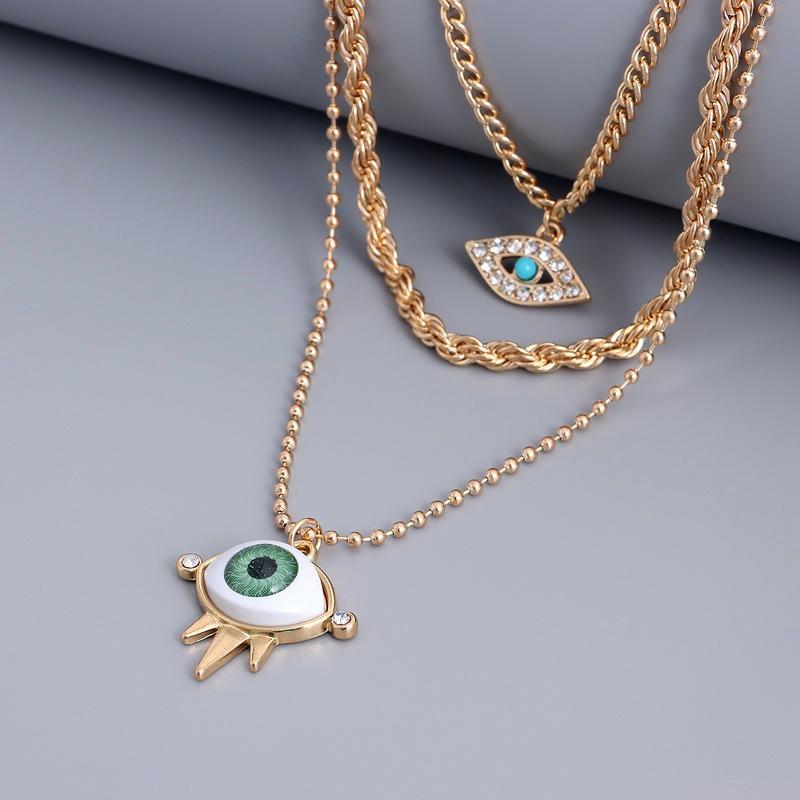 Pendant Necklaces Necklace Women Eyes Woman Chain High Quality Girls Jewelry Multilayer Gold Color Trendy Elegant Metal CollierPendant
Pendant Necklaces Necklace Women Eyes Woman Chain High Quality Girls Jewelry Multilayer Gold Color Trendy Elegant Metal CollierPendant