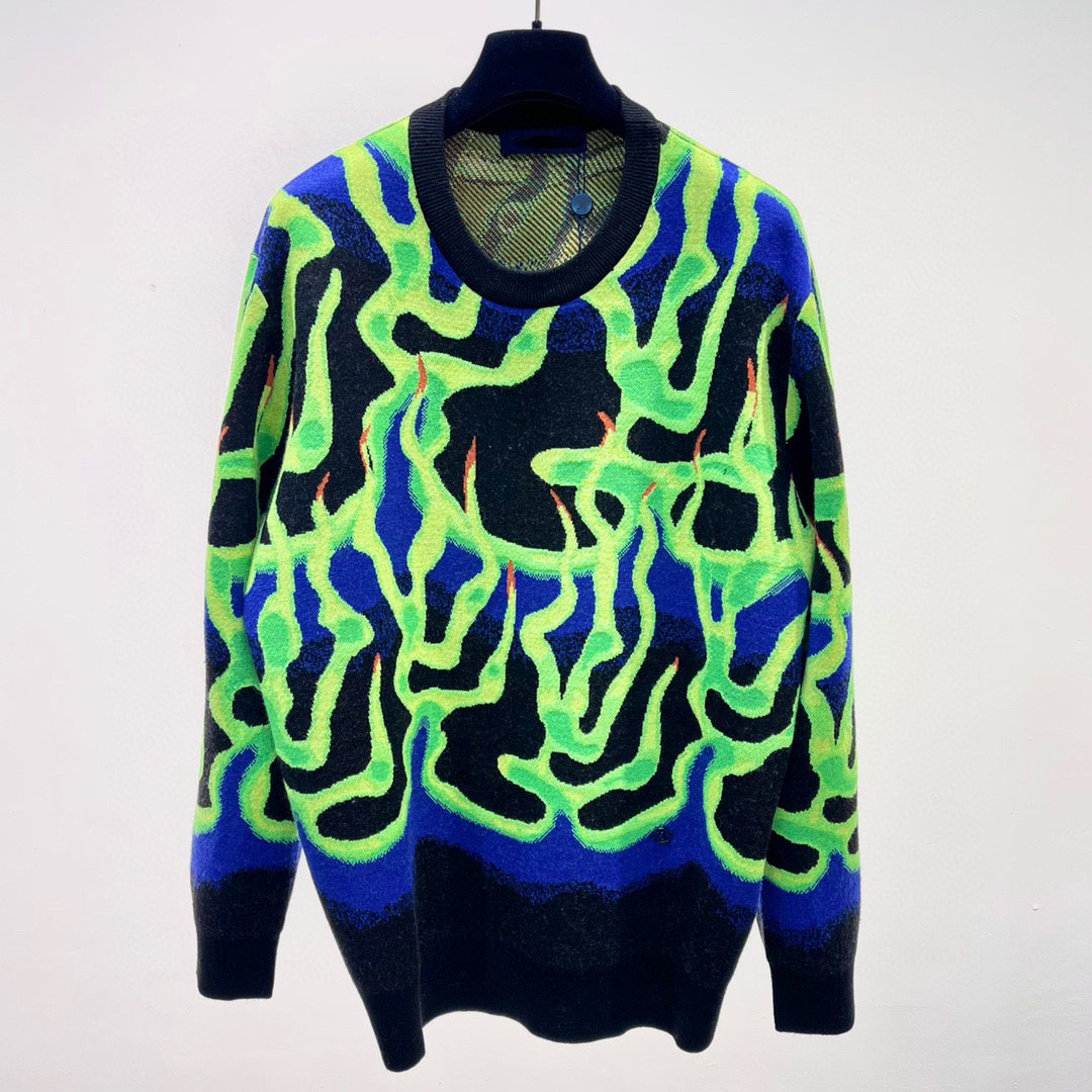 2022 lastest green 100% sheep wool man and women autumn sweater euro size