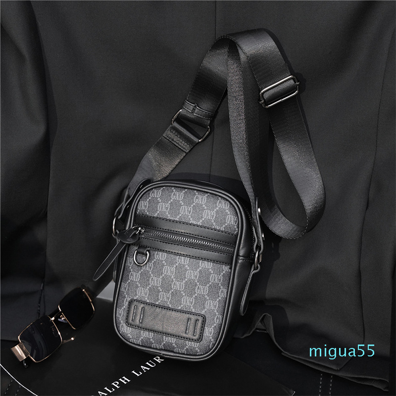

Lattice Men's Crossbody Bag Mini Luxury Handbags Men Leather Coin Purse Phone Bag Zipper Shoulder Chest Bag Money Pouch, Gxd