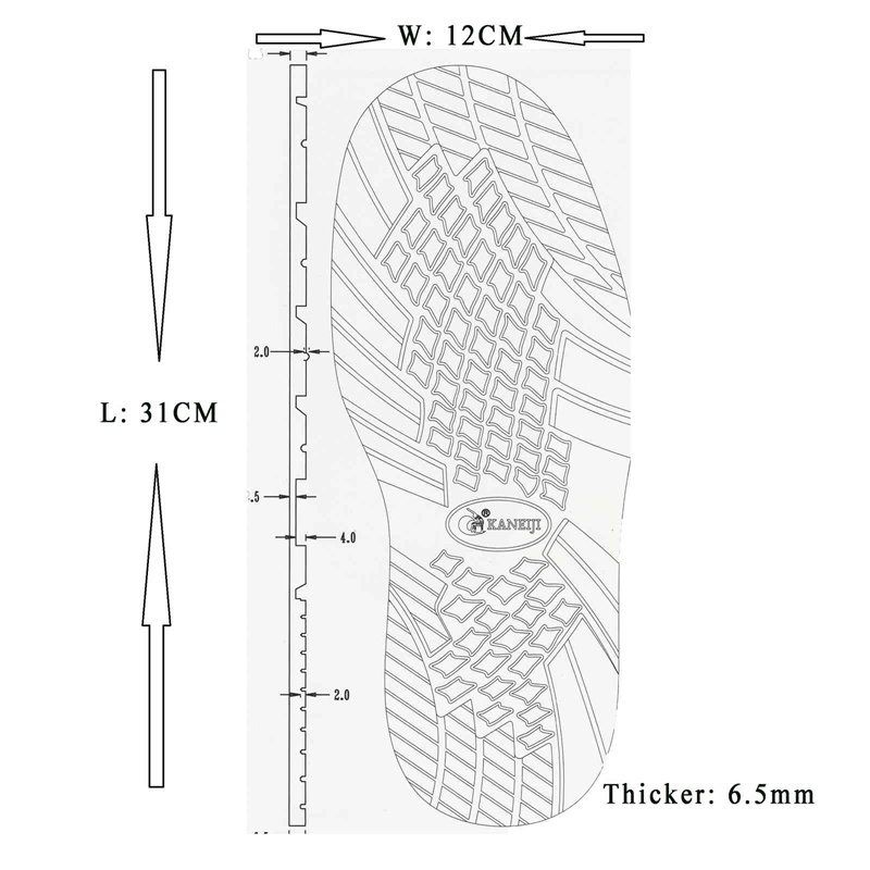 KANEIJI newporter replacement sole Climbing shoe sole repair soling sheet 65mm different colors 1 pair 210402