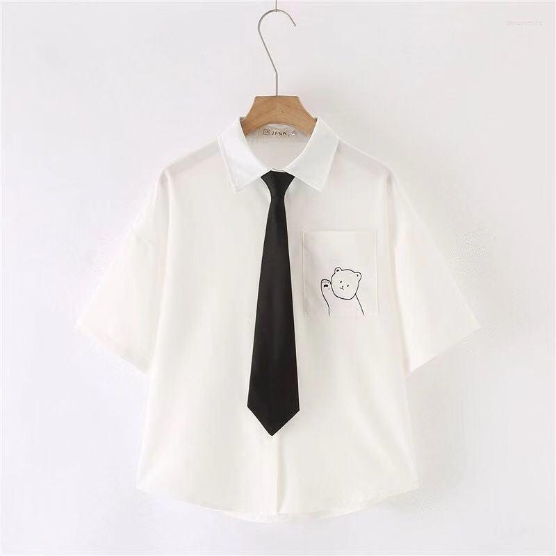 Women' Blouses & Shirts Kawaii Shirt Women Anime Funny Bear Print Blouse With Bow Tie 2022 Fashion Japanese Style Soft Girl Uniform School, Black
Women' Blouses & Shirts Kawaii Shirt Women Anime Funny Bear Print Blouse With Bow Tie 2022 Fashion Japanese Style Soft Girl Uniform School, Black