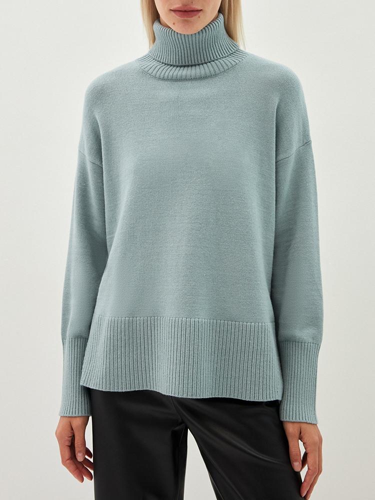 Women' Sweaters High Quality Sweater Oversized Turtlenecks For Women Retro Knitted Top With Side Split Autumn Female Soft Warm Pullover 202, Blue
Women' Sweaters High Quality Sweater Oversized Turtlenecks For Women Retro Knitted Top With Side Split Autumn Female Soft Warm Pullover 202, Blue