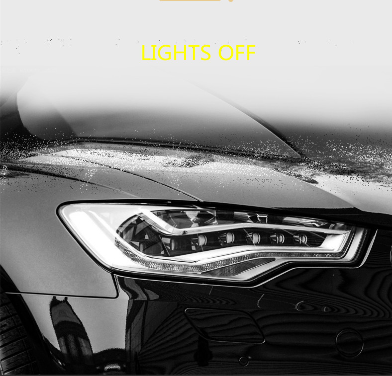 Car Parts Head Lamp For Audi A6 LED Headlights 2012-15 Headlamp Upgrade A7 Design LED Headlight DRL Dynamic Singal High Low Beam