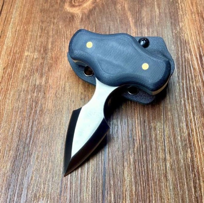 Self Deference Wkler Hand Stab Thorn Push Knife D2 G10 Handle Tactical Rescue Pocket Fixed Blade EDC Survival Tool Knives a4057