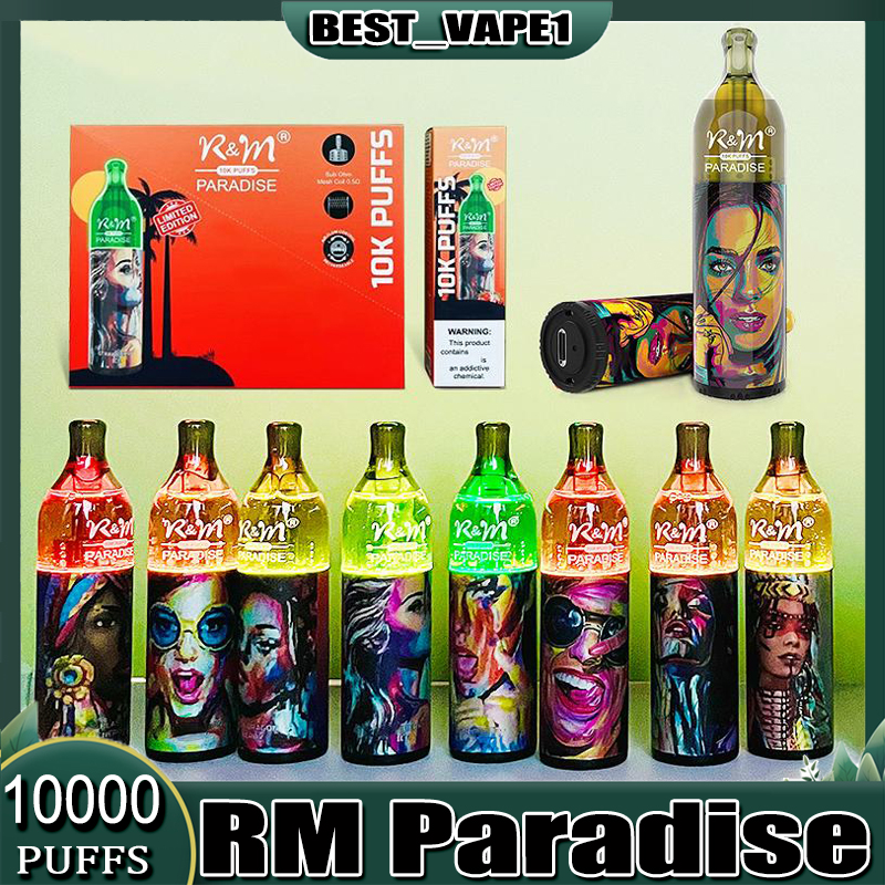 Original RM Paradise 10000 Puffs Cloud Beast Disposable E cigarette Vape Pen 17ml Prefilled 5% Cartridge Pod Device rechargeable Battey Airflow Control vapes
Original RM Paradise 10000 Puffs Cloud Beast Disposable E cigarette Vape Pen 17ml Prefilled 5% Cartridge Pod Device rechargeable Battey Airflow Control vapes