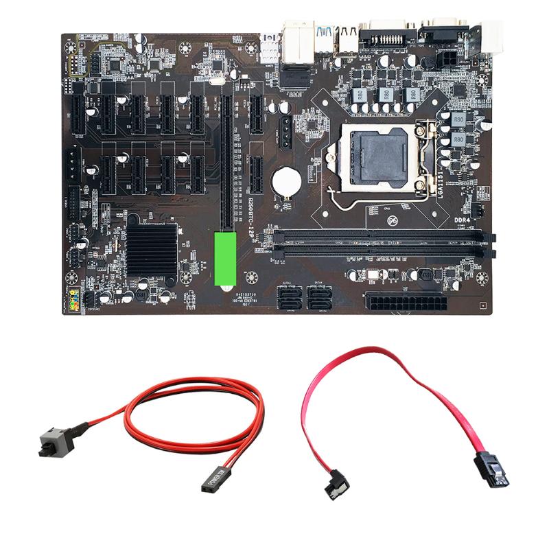 Motherboards B250 BTC 12P Mining Motherboard+Switch SATA Cable DDR4 For LGA1151 Board USB3.0 12XGraphics Card Slot Kit 1 X RJ45
Motherboards B250 BTC 12P Mining Motherboard+Switch SATA Cable DDR4 For LGA1151 Board USB3.0 12XGraphics Card Slot Kit 1 X RJ45